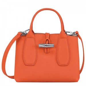 Orange Women's Longchamp Roseau S Handbags | GLQIS-8905