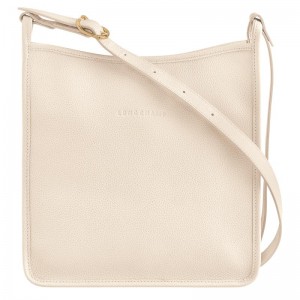 Paper White Women's Longchamp Le Foulonné M Crossbody Bags | ARCXP-2365