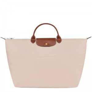 Paper White Women's Longchamp Le Pliage Original S Travel Bags | JNEQG-5701