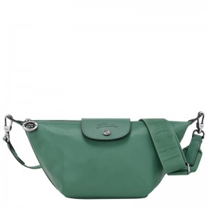 Sage Green Men's Longchamp Le Pliage Xtra XS Crossbody Bags | DKJIS-8710