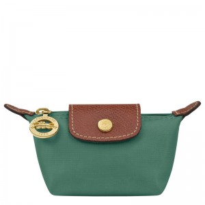 Sage Green Women's Longchamp Le Pliage Original Coin Purses | LHORV-7890