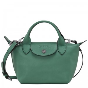 Sage Green Women's Longchamp Le Pliage Xtra XS Handbags | VJBUZ-4921