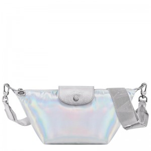 Silver Women's Longchamp Le Pliage Collection XS Crossbody Bags | GTMDL-1846