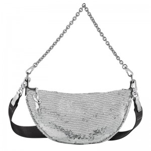 Silver Women's Longchamp Smile S Crossbody Bags | HCPNF-7854