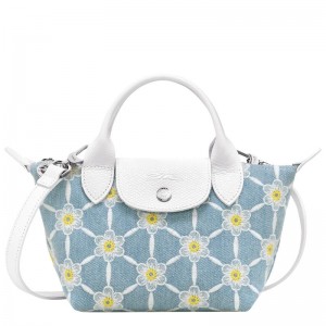 Sky Blue Women's Longchamp Le Pliage Collection XS Handbags | PKCLS-0296