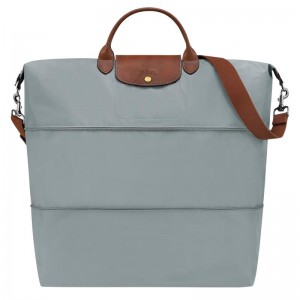 Steel Grey Men's Longchamp Le Pliage Original expandable Travel Bags | IYBDG-4198