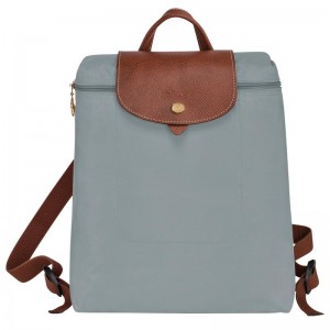 Steel Grey Men's Longchamp Le Pliage Original M Backpacks | SNOAB-5382