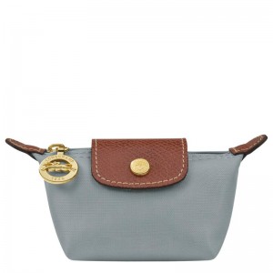 Steel Grey Women's Longchamp Le Pliage Original Coin Purses | EQMHR-6230