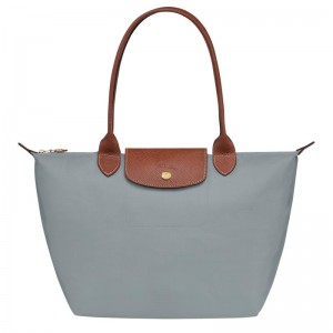 Steel Grey Women's Longchamp Le Pliage Original M Tote Bag | CZUJT-3089