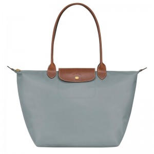 Steel Grey Women's Longchamp Le Pliage Original L Tote Bag | ILSAG-3485