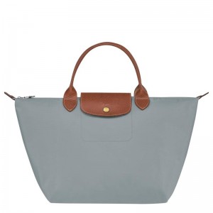 Steel Grey Women's Longchamp Le Pliage Original M Handbags | CRQSF-9761