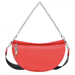 Strawberry Red Women's Longchamp Smile S Crossbody Bags | GIQRX-6152