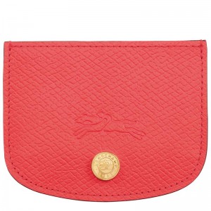 Strawberry Red Women's Longchamp Épure Cardholders | GFJEA-2091