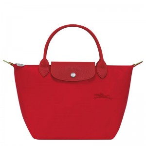 Tomato Red Women's Longchamp Le Pliage Green S Handbags | GKYBX-8470