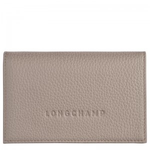 Turtledove Grey Men's Longchamp Le Foulonné Cardholders | TAHFW-4701