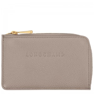 Turtledove Grey Men's Longchamp Le Foulonné Cardholders | BCFTK-6219