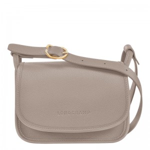 Turtledove Grey Women's Longchamp Le Foulonné S Crossbody Bags | BOYAI-7368