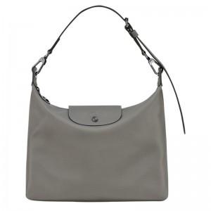 Turtledove Grey Women's Longchamp Le Pliage Xtra M Hobo Bags | JIMBW-7612