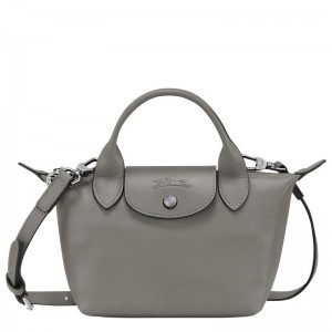 Turtledove Grey Women's Longchamp Le Pliage Xtra XS Handbags | SWUVR-3840