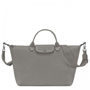 Turtledove Grey Women's Longchamp Le Pliage Xtra L Handbags | NTQHW-5962