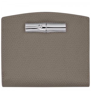 Turtledove Grey Women's Longchamp Roseau Wallets | BFHCQ-9052