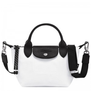 White Men's Longchamp Le Pliage Energy XS Handbags | YNTKS-6201