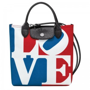 White Men's Longchamp x Robert Indiana XS Crossbody Bags | PNZKY-0976