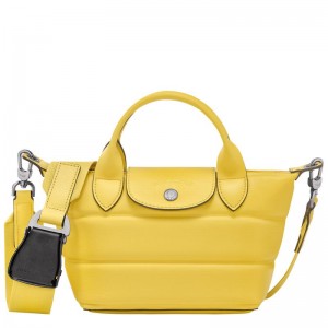 Yellow Women's Longchamp Le Pliage Xtra XS Handbags | DYJVU-9721