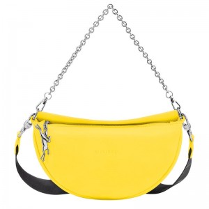 Yellow Women's Longchamp Smile S Crossbody Bags | YVBSO-2586