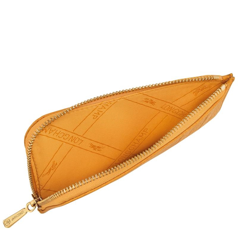 Apricot Orange Men's Longchamp Le Foulonné Cardholders | BGTZJ-5260