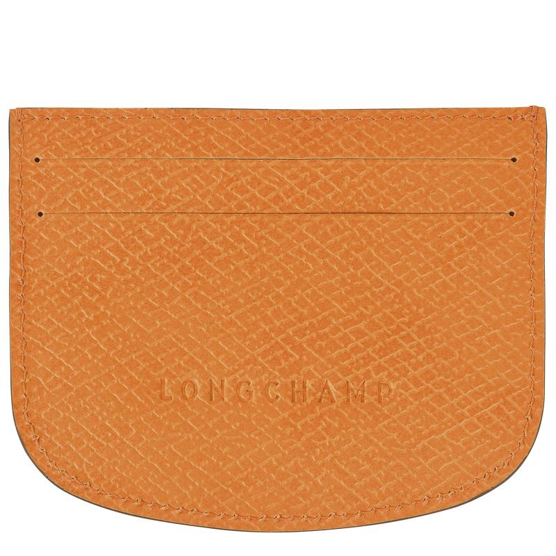 Apricot Orange Men's Longchamp Épure Cardholders | TKGHO-4508