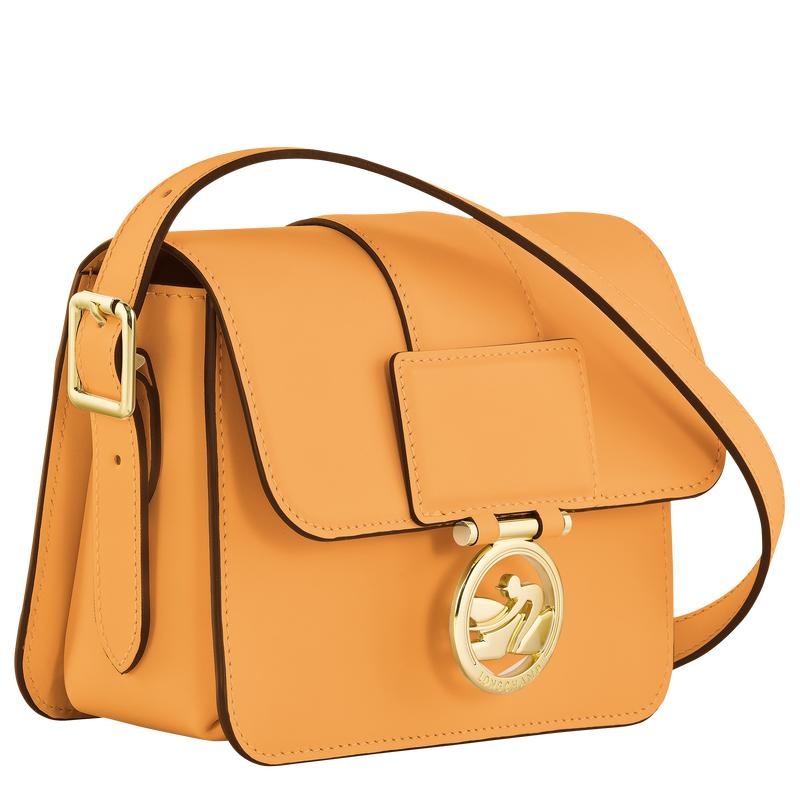 Apricot Orange Women's Longchamp Box-Trot S Crossbody Bags | HBQKJ-2489