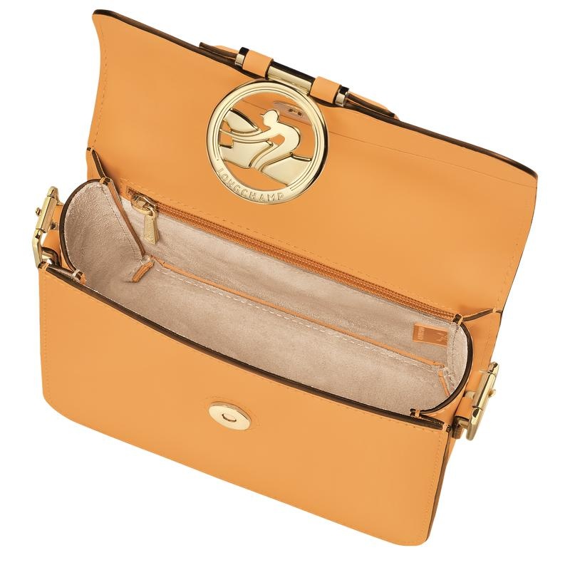 Apricot Orange Women's Longchamp Box-Trot S Crossbody Bags | HBQKJ-2489