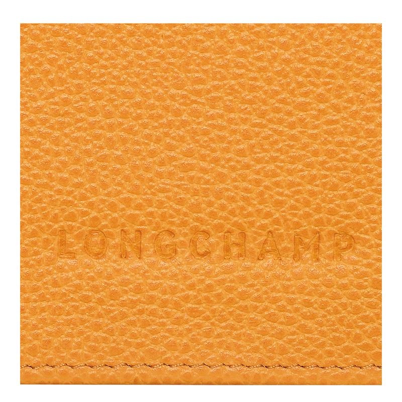 Apricot Orange Women's Longchamp Le Foulonné Continental Wallets | IUHJS-7236