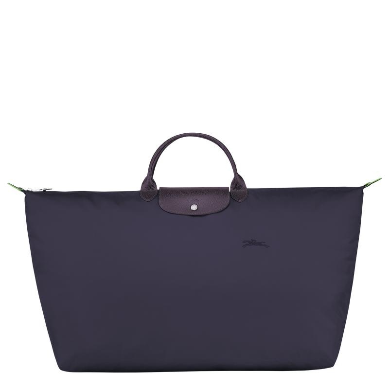 Bilberry Purple Men\'s Longchamp Le Pliage Green M Travel Bags | VUFJB-7543