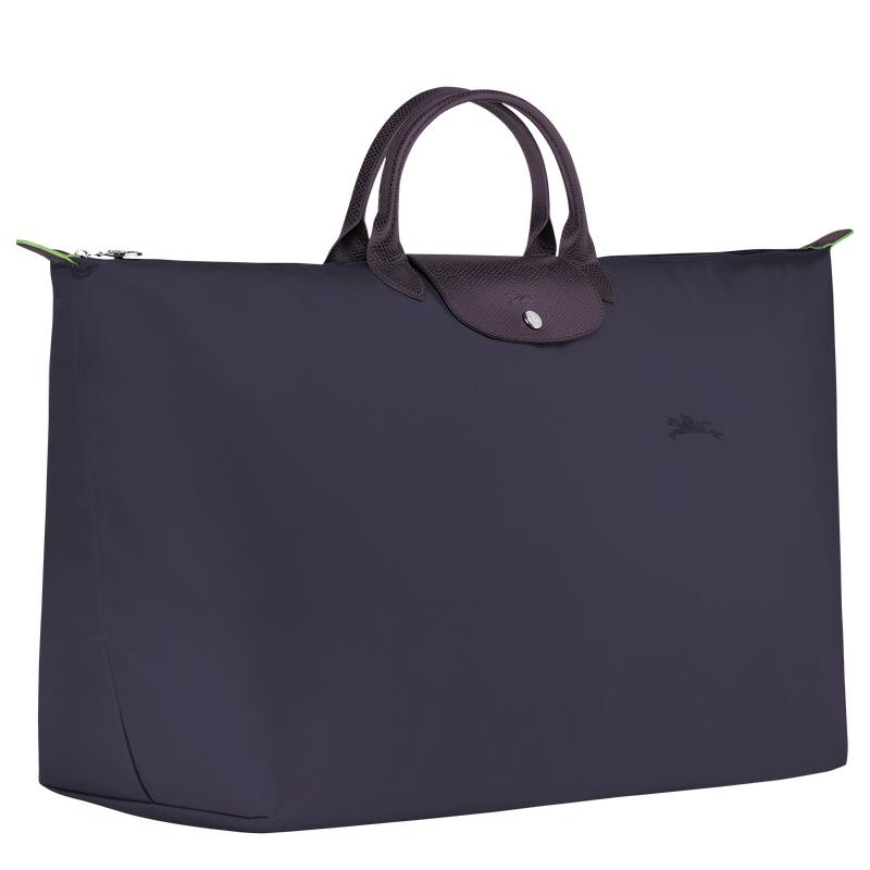 Bilberry Purple Women's Longchamp Le Pliage Green M Travel Bags | ZKOWY-8097