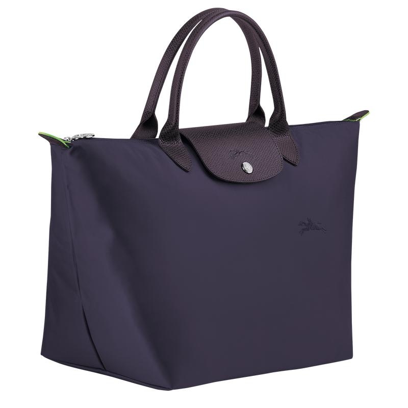 Bilberry Purple Women's Longchamp Le Pliage Green M Handbags | VPCIH-1245