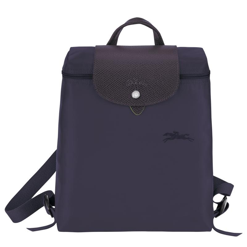 Bilberry Purple Women\'s Longchamp Le Pliage Green M Backpacks | SGJWE-7269