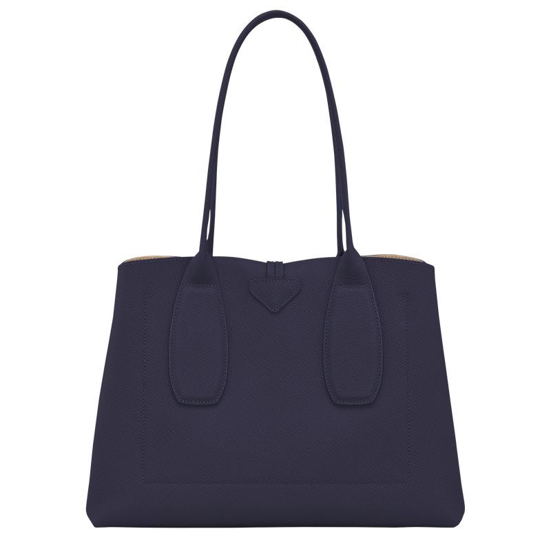 Bilberry Purple Women's Longchamp Roseau L Tote Bag | KESFD-7468