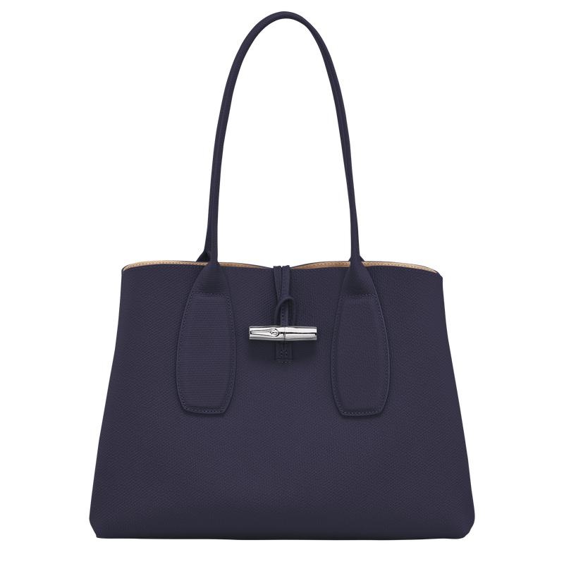 Bilberry Purple Women\'s Longchamp Roseau L Tote Bag | KESFD-7468