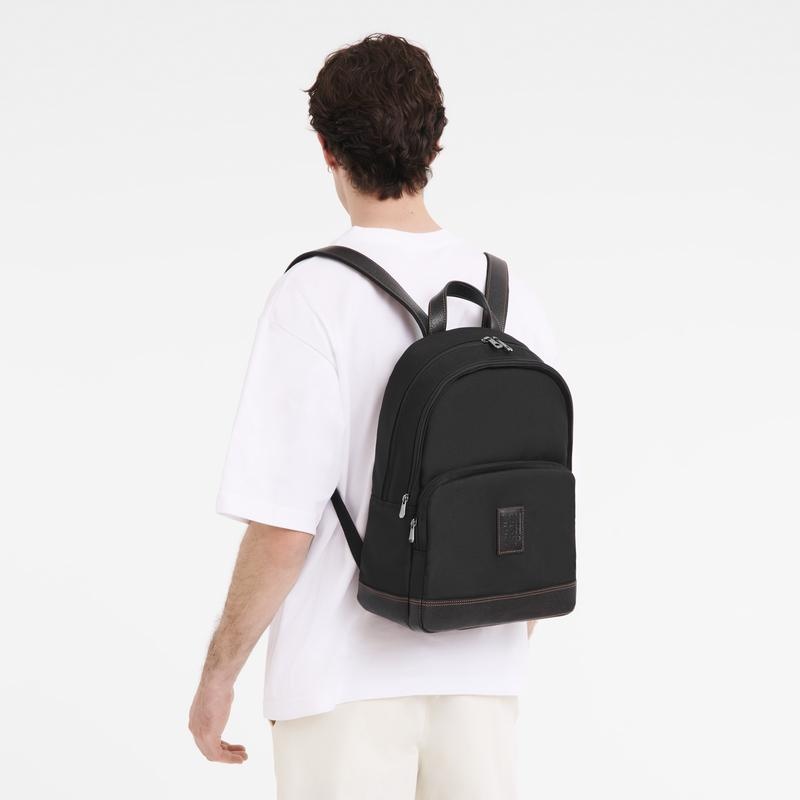 Black Men's Longchamp Boxford Backpacks | PINQK-8693