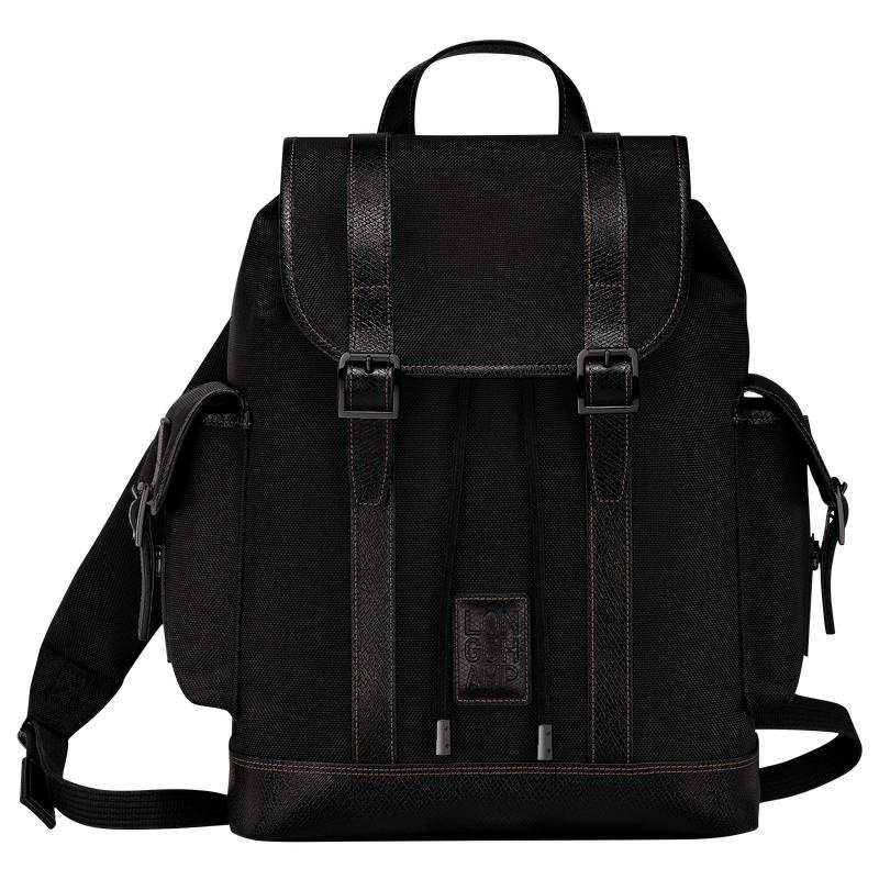 Black Men\'s Longchamp Boxford Backpacks | VNEPC-6408