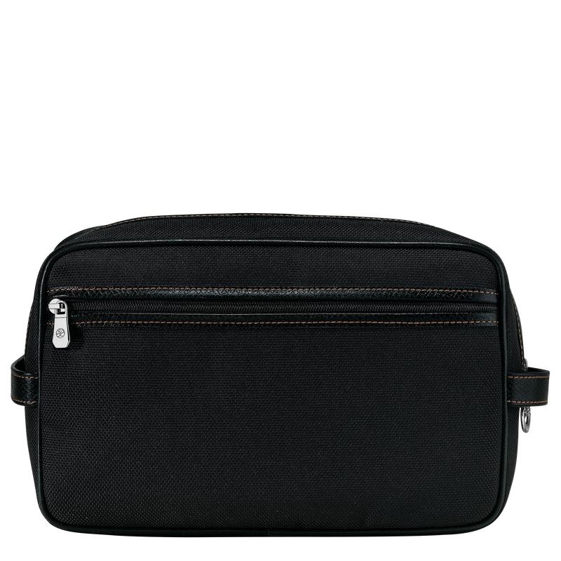 Black Men's Longchamp Boxford Toiletry Bags | SYCFG-4062