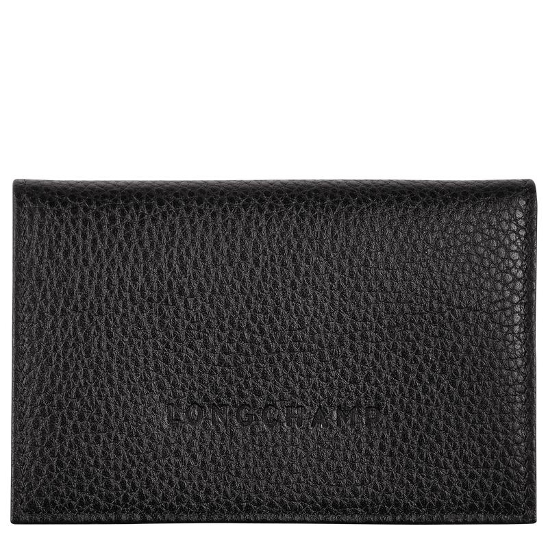 Black Men\'s Longchamp Le Foulonné Cardholders | EOHNJ-9380