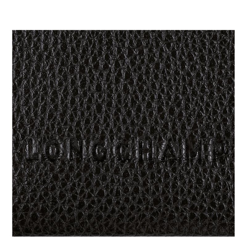 Black Men's Longchamp Le Foulonné Cardholders | MONQA-9483