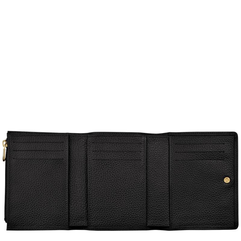 Black Men's Longchamp Le Foulonné Wallets | IBNTQ-5602