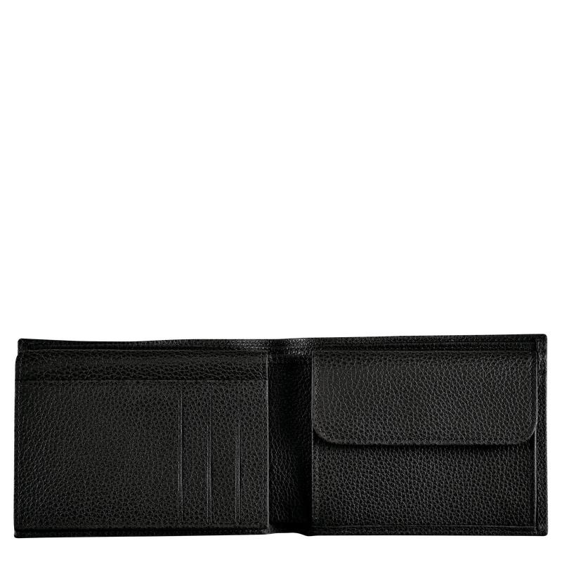 Black Men's Longchamp Le Foulonné Wallets | LJUOI-9402