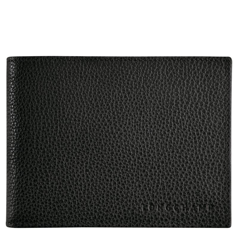 Black Men\'s Longchamp Le Foulonné Wallets | LJUOI-9402