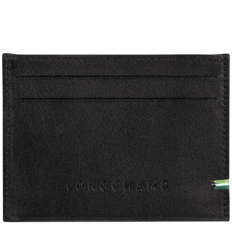 Black Men\'s Longchamp sur Seine Cardholders | IJBZO-5168