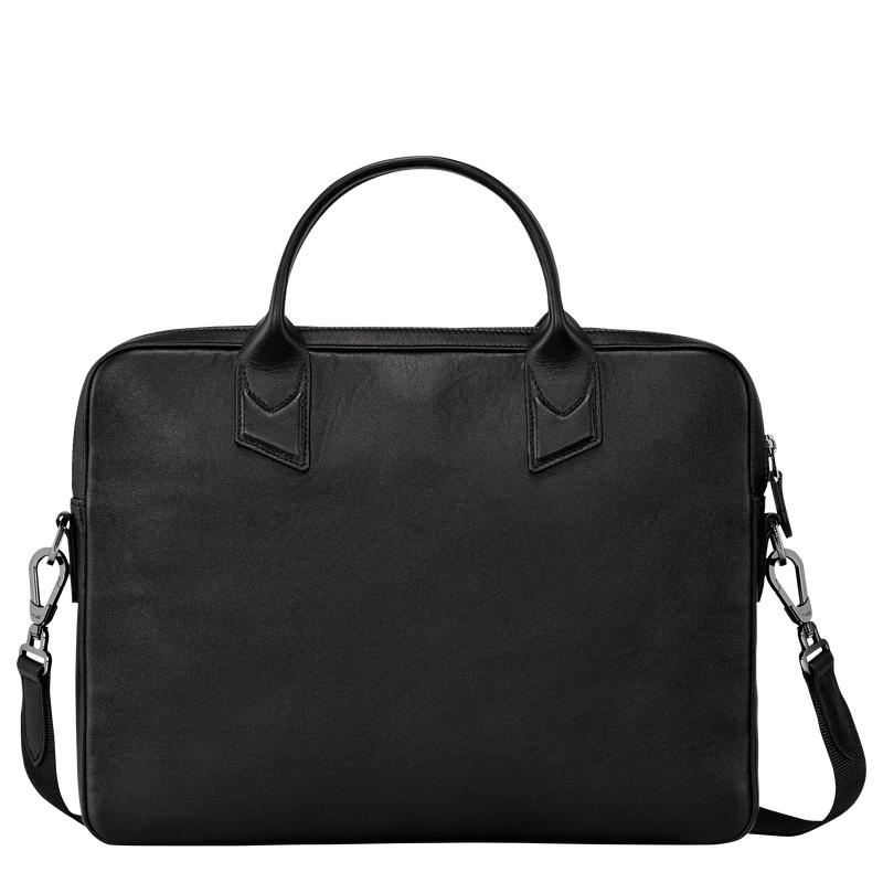 Black Men's Longchamp sur Seine S Briefcase | CPKQH-4815